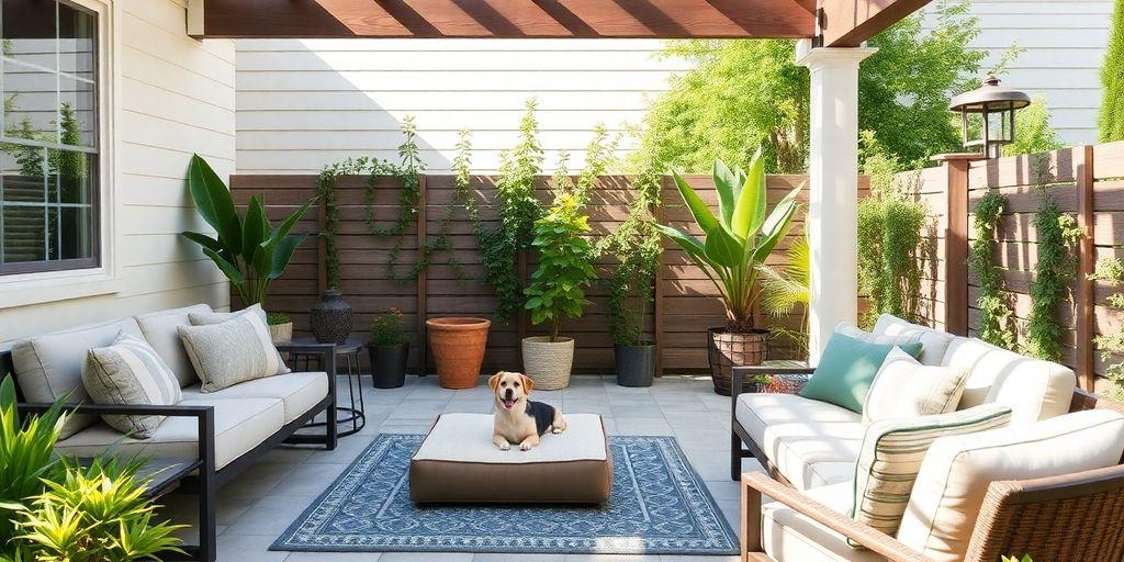 Designing a Pet-Friendly Patio Ideas for Outdoor Spaces - Image 1 | One Stop Outdoor Blinds